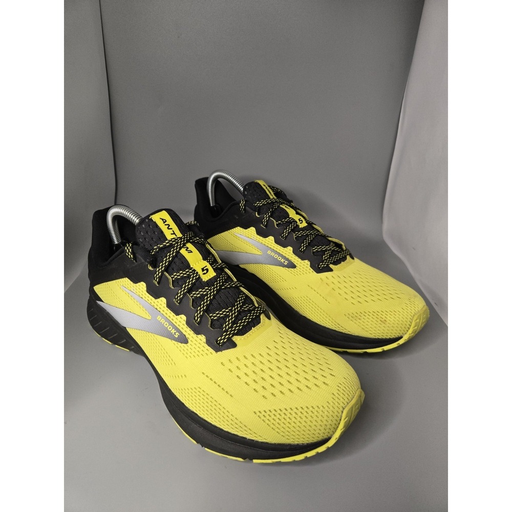 Brooks Anthem 5 Men's Running Shoes Size 8.5 D Yellow Black Sneakers...